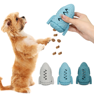 Yeni Pet oyuncak roket şekli İşlevli kauçuk dayanıklı kaçak Pet çiğnemek oyuncaklar Molar köpek için - Product Image 5