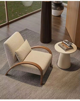 Fauteuil inclinable en velours de style vintage, en bois massif, haut de gamme, tendance, durable, pour hôtel, maison d'hôtes, café, style Wabi-sabi, rétro, décontracté