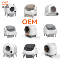 Litière automatique pour chat Elecpet, nouveau design, facile à nettoyer, petite taille, Areneros Para-Gatos, litière autonettoyante pour chats