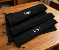 Pochette de rangement en toile avec cordon de serrage, logo personnalisé, plusieurs tailles, sac cylindrique long, housse de protection, organiseur d'outils