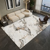 Tapis rectangulaire moderne antidérapant de haute qualité à motif abstrait de 12 mm pour salon, tapis pour la maison