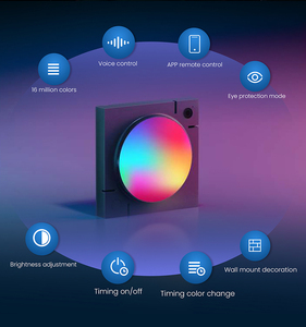 Cho LifeSmart cho cololight hiện đại lục giác <span class=keywords><strong>LED</strong></span> Panels nhà thông minh ánh sáng <span class=keywords><strong>DIY</strong></span> với HomeKit Google Alexa Trắng ứng dụng bóng râm - Product Image 2