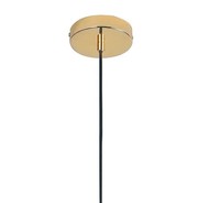 Lámpara de Techo LED Nerium de Marca Española, con Pantalla de Vidrio Rosa, 1 Luz, Montaje en Superficie, para Hogar u Oficina, Base de Hierro con Acabado Dorado, Flexible