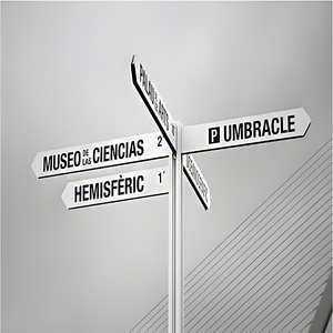 Señales de Navegación Minimalistas Personalizadas de Acero Inoxidable para Exteriores, Aeropuertos, Calles, Centros Comerciales, Carteles Personalizados - Product Image 4