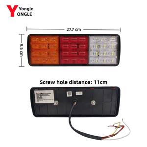 <span class=keywords><strong>Luz</strong></span> <span class=keywords><strong>Trasera</strong></span> de Repuesto para Camión, 60 LED, Multicolor (Rojo, Ámbar, Blanco), de Alta Calidad - Product Image 2