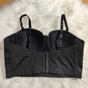 <span class=keywords><strong>Haut</strong></span> à fines bretelles ajusté avec anneau en acier et ceinture, en tissu mélangé, style corset <span class=keywords><strong>bustier</strong></span> pour femme - Product Image 3