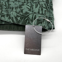Étiquette suspendue en métal argenté gravée avec logo personnalisé, étiquette de vêtement en métal pour vêtements, t-shirt, étiquette de prix argentée