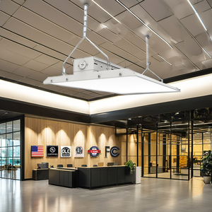 Haute qualité 160W linéaire <span class=keywords><strong>LED</strong></span> haute baie lumière avec capteur de mouvement corps en aluminium 5000K éclairage d'entrepôt pour les usines - Product Image 1