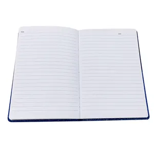 New Arrivals A5 Dark Blue Half Glitter Blank Insert Notebook Record Book Planner Diary For Students