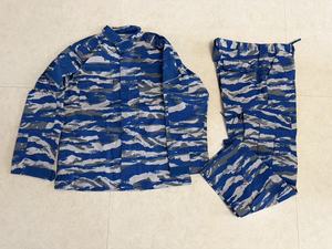 Combinaison de camouflage bleu marine DF BDU en mélange de coton, printemps-automne, décontractée pour l'extérieur, vente en gros - Product Image 2