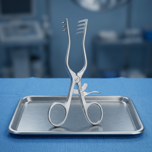 Rétracteur manuel auto-rétentionnant West S/R en acier inoxydable chirurgical réutilisable de haute qualité, instrument chirurgical général ORL - Product Image 3