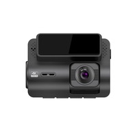 AD377 3 canaux 4k caméra de tableau de bord voiture DVR caméras Mini enregistreur vidéo caché vue avant et arrière enregistrement de véhicule 4K WIFI
