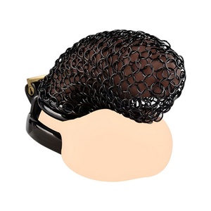 Jaula de Castidad de Malla Metálica FRRK, Anillos para Pene de Acero Inoxidable, Juguetes Sexuales para Adultos - Product Image 5