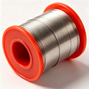 Fil de soudure en étain Sn60Pb40 à âme de colophane, 0,8 mm-1,6 mm, bobine en plastique rouge, OEM pour soudage de circuits imprimés électroniques - Product Image 1
