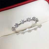 Conjunto De Anillos Para Mujer Divers Styles Femmes Bague De Fiançailles Et De Mariage Ensemble Petit Zircon Bagues Complètes