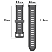 Bracelet en Silicone pour Garmin Forerunner 165 55 265 965/Active 5/Vivomove Trend Bracelet Confortable Venu 3/2 Correa