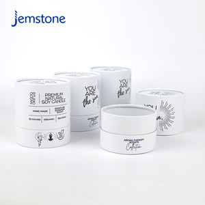 Caja de Cartón Cilíndrica Ecológica Impresa Personalizada con Inserto para Velas, Envase Rígido de Papel para Velas de Cera - Product Image 6