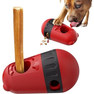 Pawfect Bully Stick Holder Red Plastic Interactive Chew Toy For <b>Dogs</b> <b>Medium</b> Size Indoor Use Slow Feeder Enrichment - Product Image 1