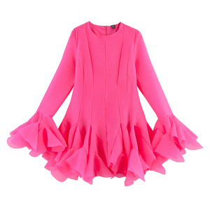 Robes longues à volants superposés pour femmes, mode - Product Image 6