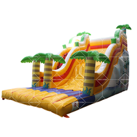 Grand château gonflable commercial pour enfants, toboggan aquatique extérieur et cavalier, jeux amusants pour adultes et enfants
