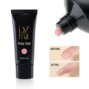 High quality bulk Clear, pink, white poly nail gel soak-off poly uv gel nails polish nail extension uv gel