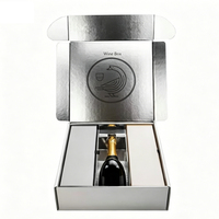 Boîte à vin personnalisée 3 6 bouteilles, boîtes à vin pliables de luxe, emballage cadeau avec logo personnalisé