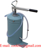 Pompe à graisse manuelle 16 litres, pompe à levier pour le remplacement d'huile 16L, graisseur pour graisse avec réservoir de 16 kg