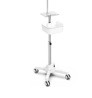 Support vertical pour pompe à perfusion, pompe à seringue, chariot mobile, support médical multifonctionnel, support de fixation, blanc, 3 ans