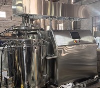 Mezclador Agitador Eléctrico de Acero Inoxidable de 300L para Gelatina, Cosméticos y Aplicaciones Alimentarias con Motor sin Escobillas - Nuevo