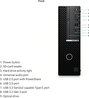 Ordinateur de bureau SFF OptiPlex 7090 SFF Barebone, 11e génération, propre, sans rayures, grade A, testé, fonctionnel