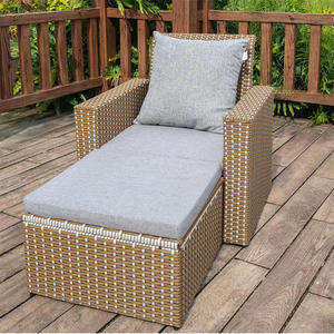 Conjunto de Sofás de Ratán para Jardín, Patio o Terraza, Moderno, Resistente al Agua y a los Rayos UV, Estilo Casual para Exteriores - Product Image 3