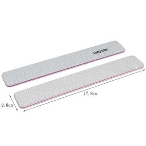 Limas japonesas rectangulares de cebra, limas de <span class=keywords><strong>uñas</strong></span> largas acrílicas Jumbo, de buena calidad, la más vendida, 80/80 - Product Image 3