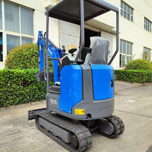Mini Excavadora de Cadenas con Motor Diésel Azul de Alta Potencia de Excavación para Limpieza de Sitios EZ-C16 - Product Image 2