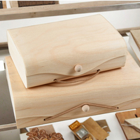 Boîte Cadeau en Écorce de Bouleau en Bois à Texture Naturelle, Poli, avec Placage en Bois, Idée Cadeau Tendance et Vente Chaude