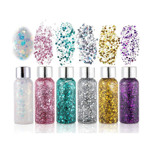 Mixed Procurement Low Price Makeup <b>Glitter</b> Cosmetic Chunky <b>Glitter</b> <b>Gel</b> for <b>Face</b> Body Hair <b>Glitter</b> Mixed with Clear Glue - Product Image 1