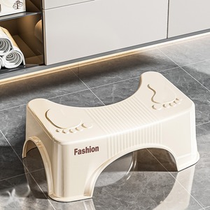 Fashion Toilet <b>Stool</b> 40x25.5x15 Cm Non Slip <b>Plastic</b> Footrest For Adults And Children Bathroom Safety Equipment - Product Image 2