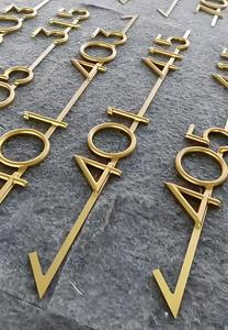 لوحة اسم معدنية مطلية بالكهرباء ومقاومة للماء ومصقولة ولافتة معدنية - Product Image 3