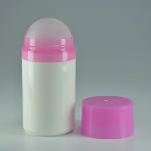 Rolo de plástico antitranspirante 50ml, retentora de fragrância, desodorante, bola de rolo, garrafa de óleo vazia, rolo na garrafa de pp