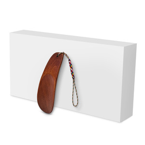 เชือกผูกรองเท้าไม้แบบพกพาขนาดเล็กพร้อมเชือกสีทึบขัดพื้นผิว - Product Image 2
