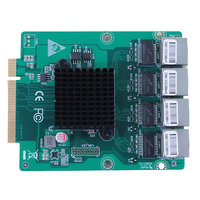 新英特尔I350千兆4局域网RJ45 PCIE X8 X16 PCIE3.0 PXE WOL防火墙路由器服务器适配器网卡