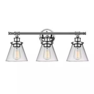 Wholesale Makeup Light Modern Interior Wall Light Mounted <strong>Lamp</strong> Glass <strong>Shade</strong> Brushed Nickel Finish <strong>Bathroom</strong> Room - Product Image 5