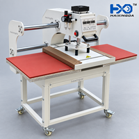 Kosteneffectieve semi-automatische pneumatische dubbelstationse warmtepersmachine voor kleding, DIY, custom en sportkleding bedrukking