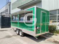 Camion de restauration mobile Etodevice de 16 pieds, chariot de restauration rapide pour la vente de collations, chariot de vente ambulante personnalisé
