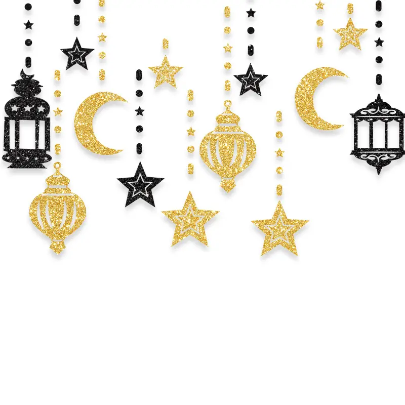 Middle East holiday fasting party stars moon garland decoration festival Ramadan decorations