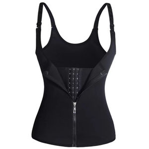 Top Moldeador de Cintura al por Mayor para Mujer con Cremallera, Faja Reductora sin Mangas, Ropa Deportiva Moldeadora para Mujer - Product Image 1