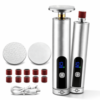 Nouvelle lime à pieds électrique rechargeable en gros, portable, avec têtes de rouleaux remplaçables, outil de pédicure pour la maison et le salon, éliminateur de callosités électrique