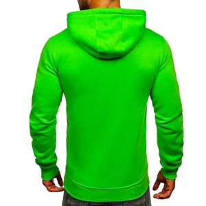 Sudadera con Capucha Verde para Hombre Long Mission Industry, 100% Algodón, Diseño Deportivo, Casual, con Bolsillo Frontal, Corte Regular - Product Image 2