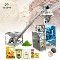 Machine de remplissage et d'emballage automatique à vis sans fin pour poudres (lait, farine, épices, café)