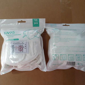 Masker Wajah keselamatan debu kn95 5 lapis, masker penutup wajah bernapas putih, masker wajah sekali pakai kn95 pelindung pribadi logo kustom kn95 - Product Image 6