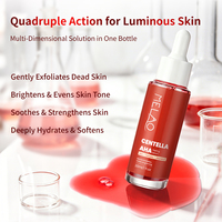 Sérum Peeling AHA à la Centella Marque Blanche Vitamine C Exfoliation Douce Peaux Mortes Éclaircissant Teint Terne Irrégulier Apaisant Rougeurs Hydratant
